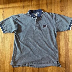 Hard Rock Cafe London Polo Shirt Sz Medium Vintage Embroidered Logo